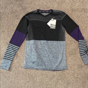Craft Black and Gray Sportswear with Purple Detail